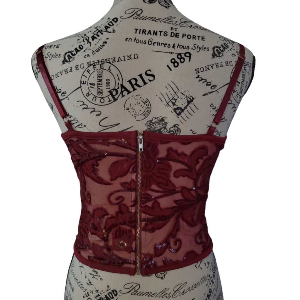 Entry Sequin Corset style Top - Picture 4 of 8